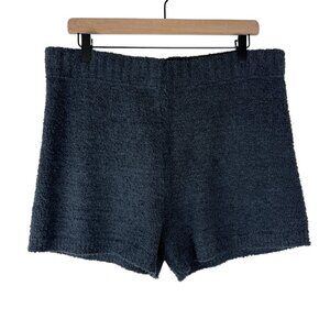 Aerie Smoked Gray Plush Knit Marshmallow Pull On Lounge Shorts